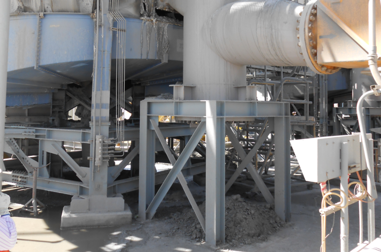 ESTRUCTURA SOPORTE BASE HIDROCICLONES – ELABORACIÓN PLANOS DE DISEÑO Y MODELO CONECTADO.